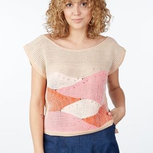 TONLE DESIGN Landscape Crop Top Size Small